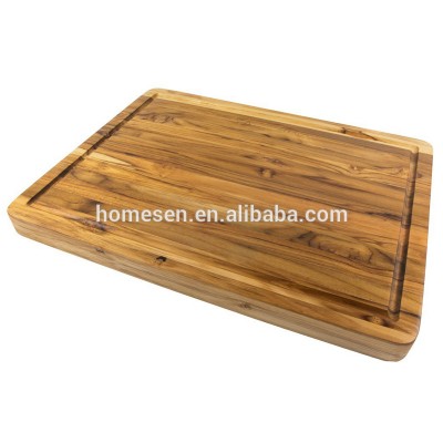 Homesen kitchen large rubber wood cutting board, walnut wood cutting board