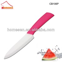 6" pink handle ceramic chef knife