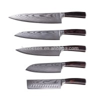 Homesen forged VG10 67 layer Japanese damascus knife set